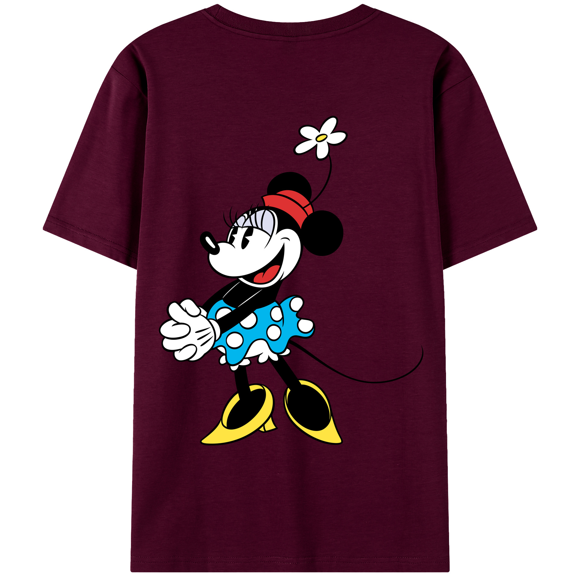 （画像用） ミッキーマウス Mickey Mouse レディース半袖Tシャツ(バックプリント)